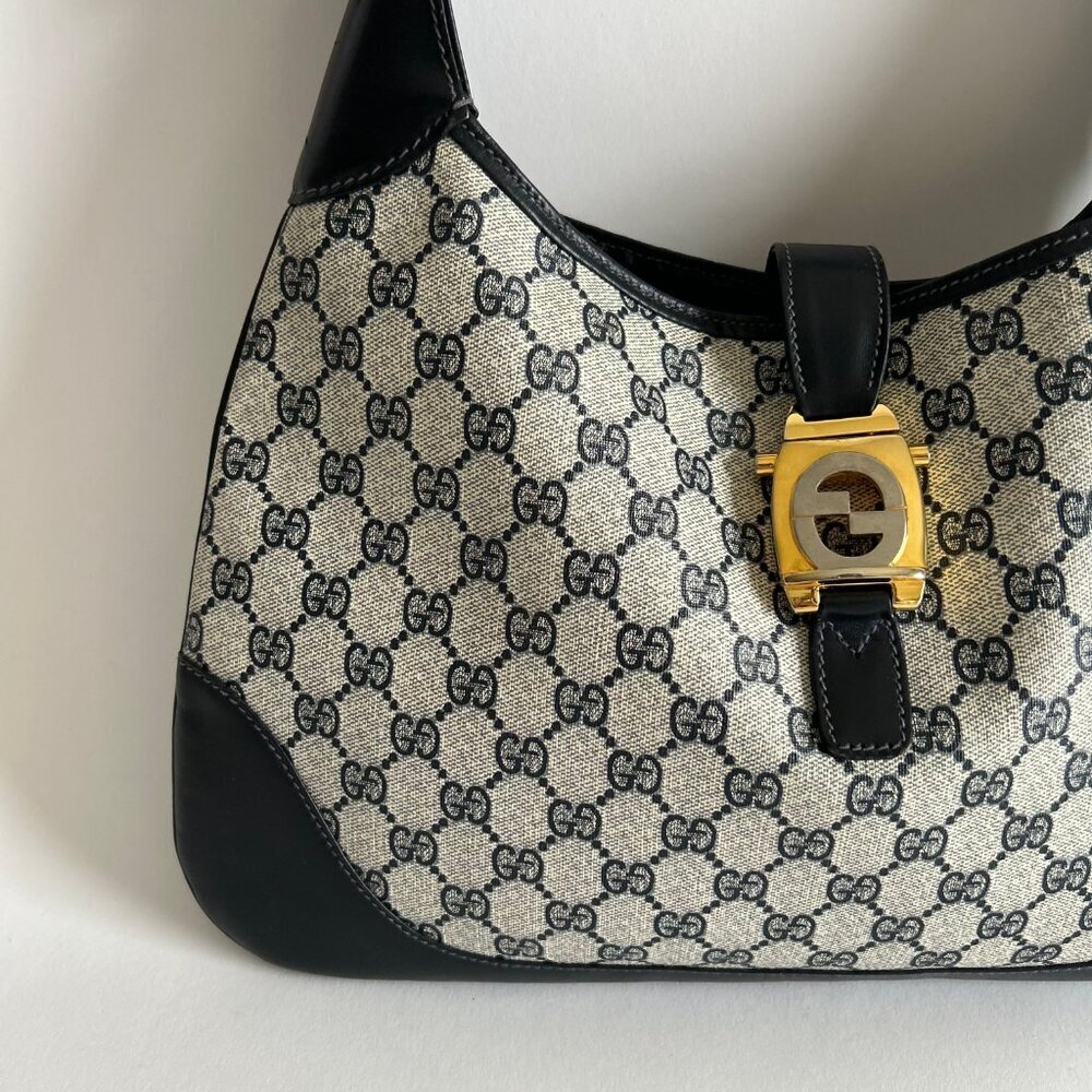 VINTAGE GUCCI MONOGRAM JACKIE BAG - Picture 4 of 11